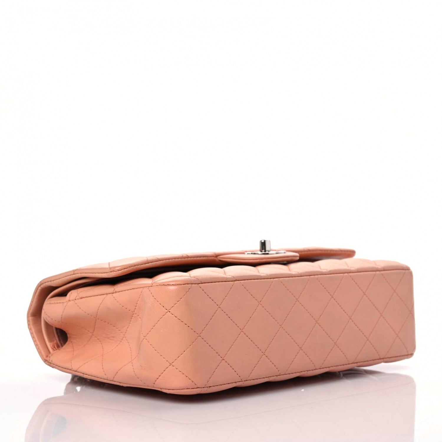 Chanel Lambskin Quilted Medium Double Flap Light Pink 3 of 16