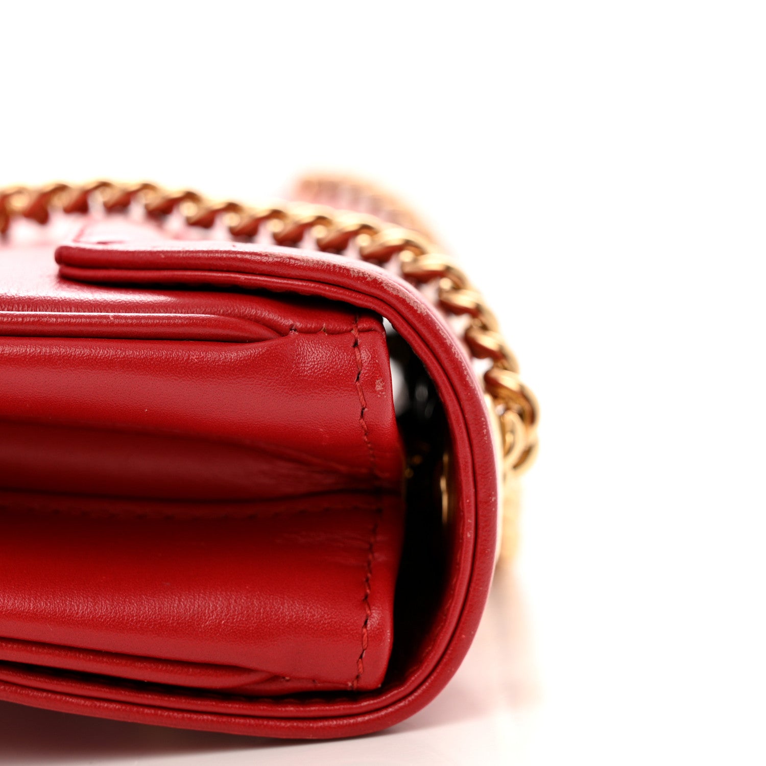 Gucci Vitello Palmellato Lux Crystal Medium Rajah Shoulder Bag Hibiscus Red Multicolor 13 of 14