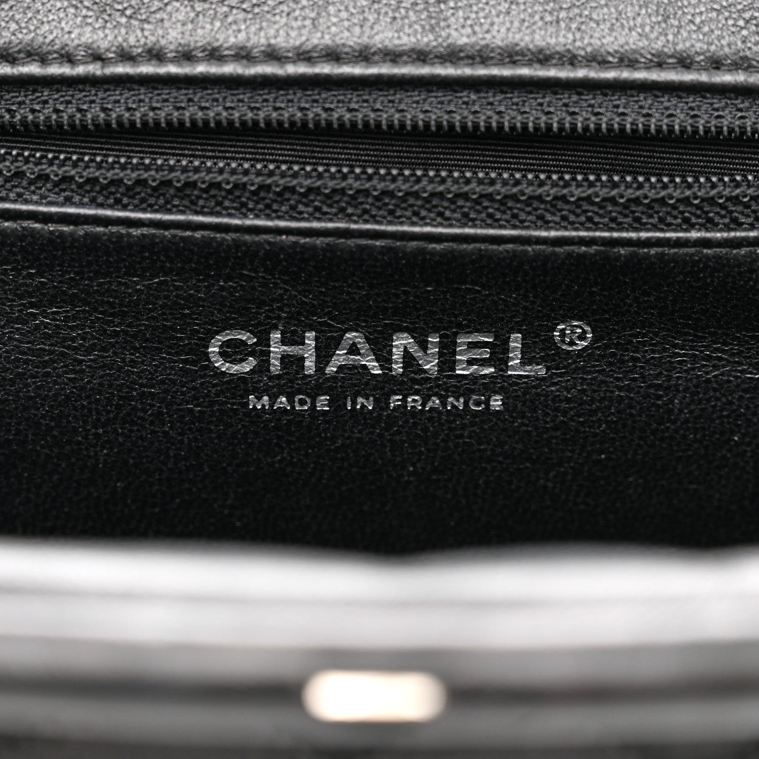 Chanel Satin Quilted Timeless Clutch Black 5 of 13