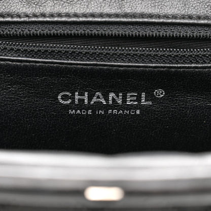 Chanel Satin Quilted Timeless Clutch Black 5 of 13
