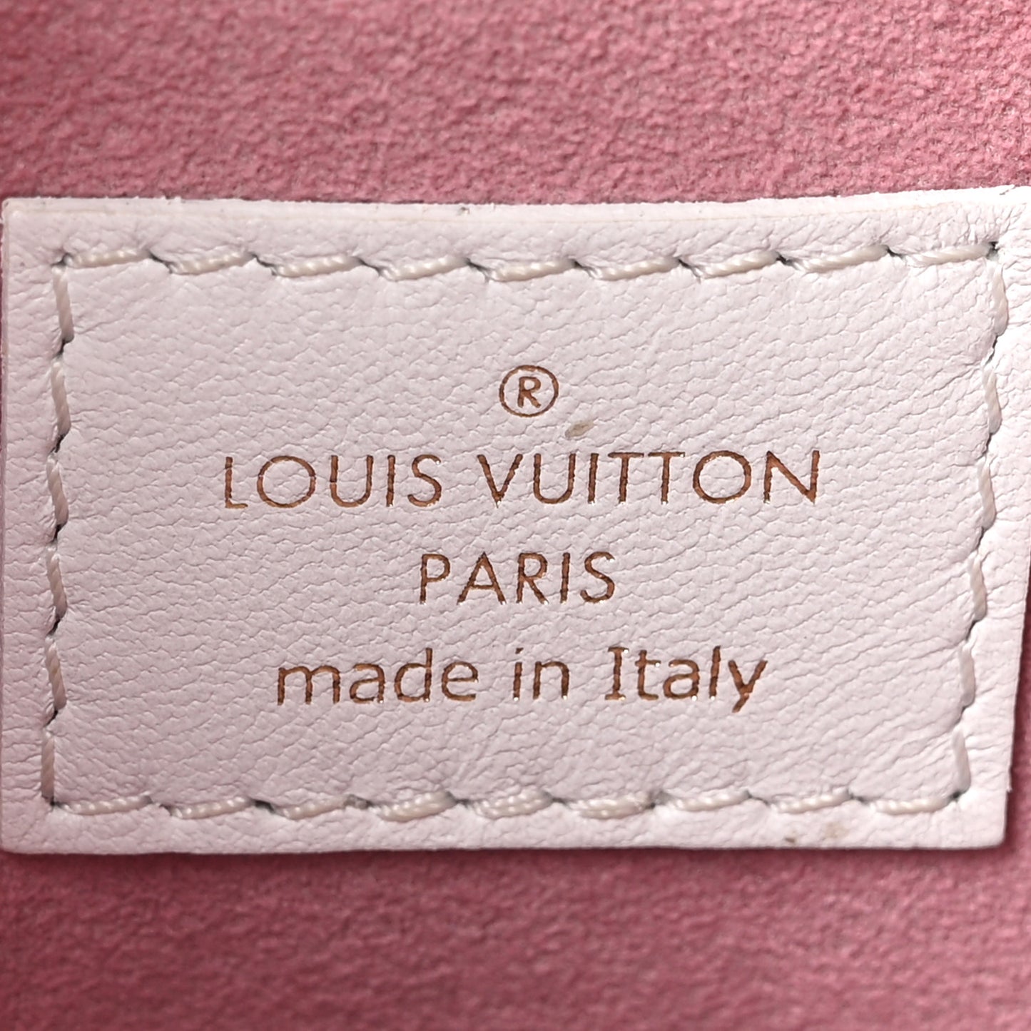 Lambskin Embossed Monogram LV Garden Coussin PM Cream
