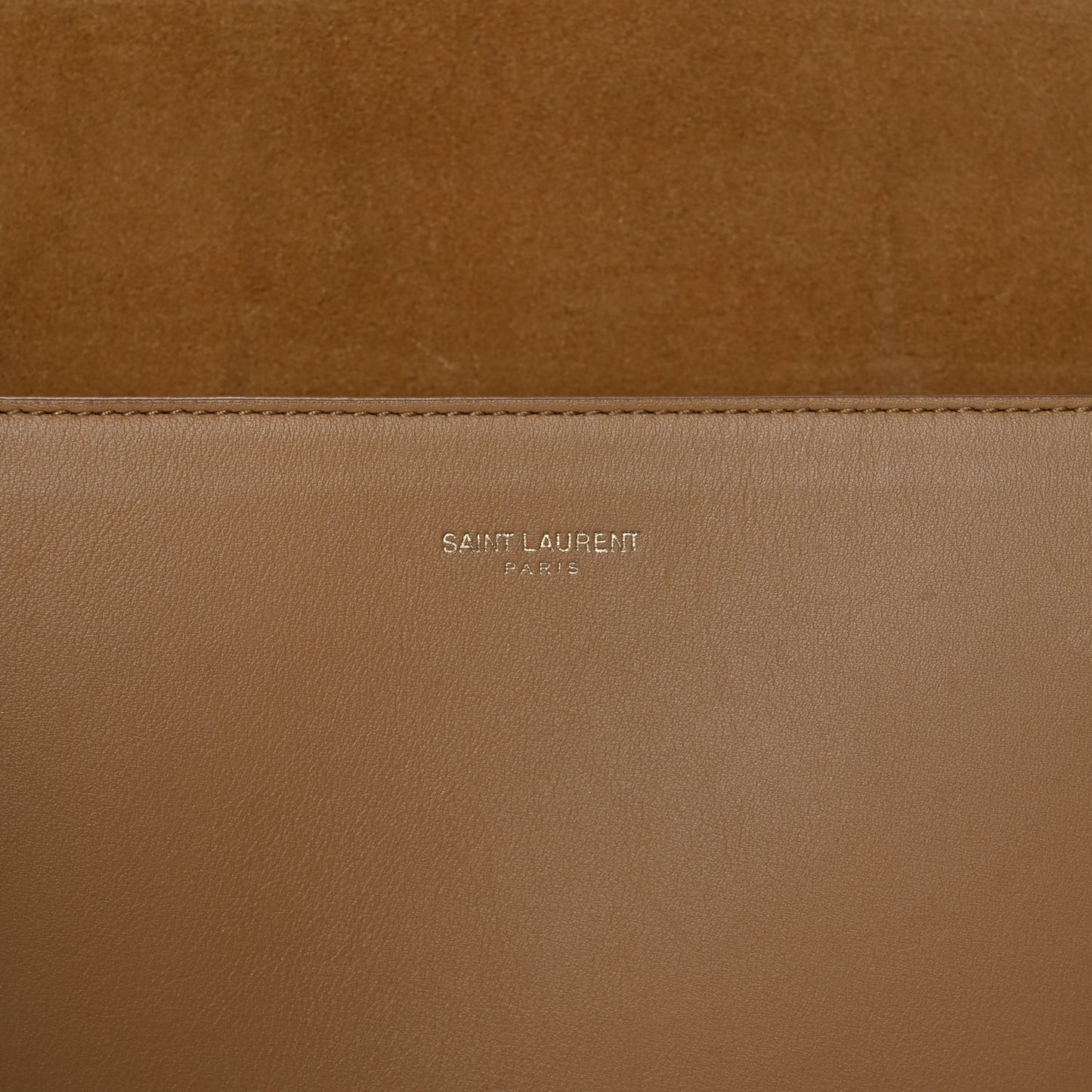 Calfskin Classic Y Satchel Beige