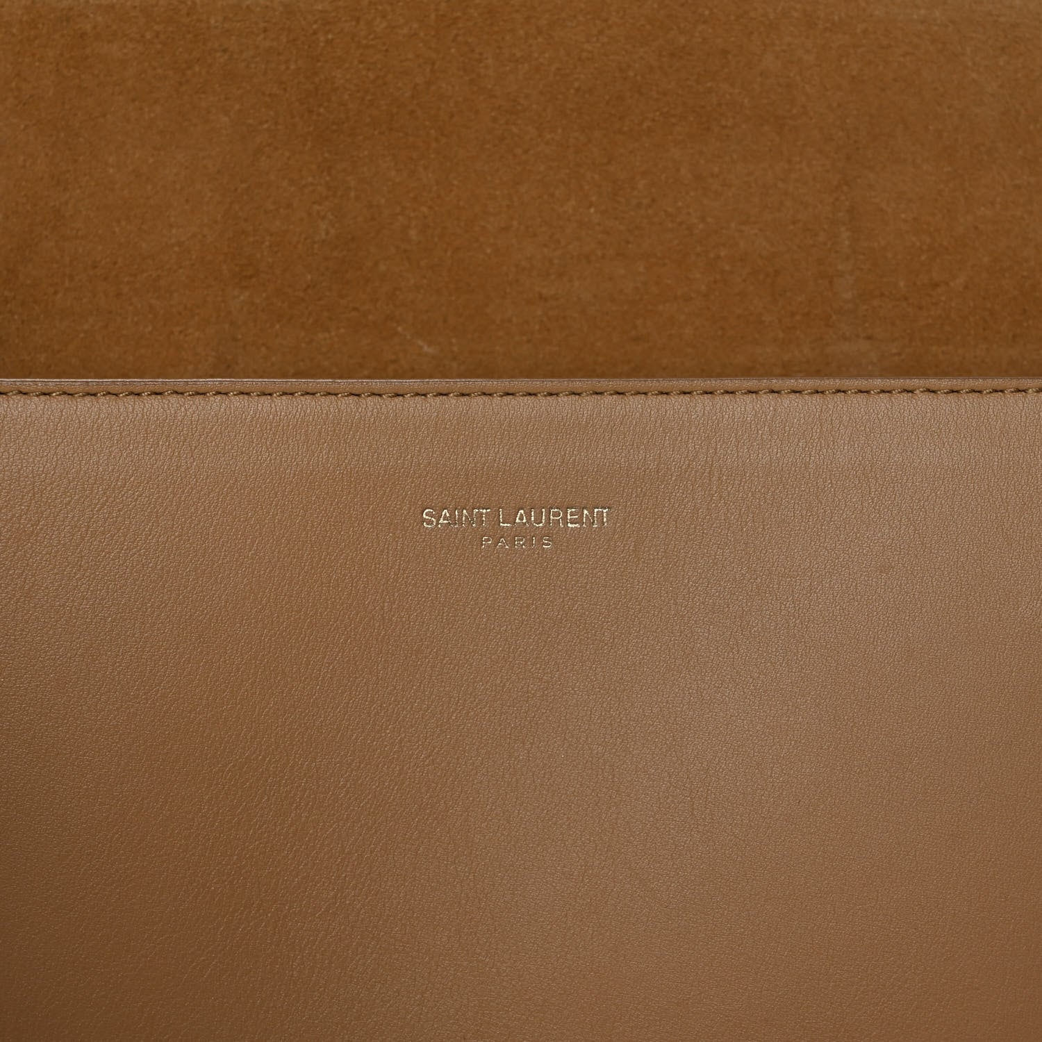 Saint Laurent Calfskin Classic Y Satchel Beige 5 of 17
