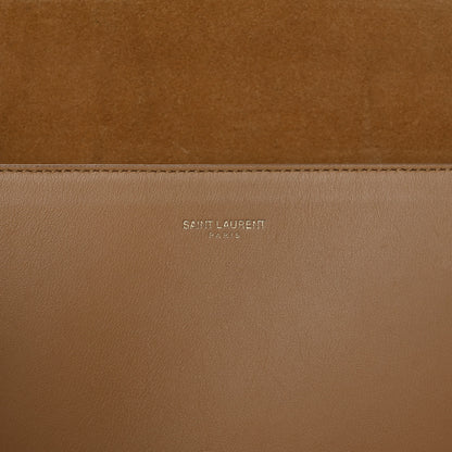 Saint Laurent Calfskin Classic Y Satchel Beige 5 of 17