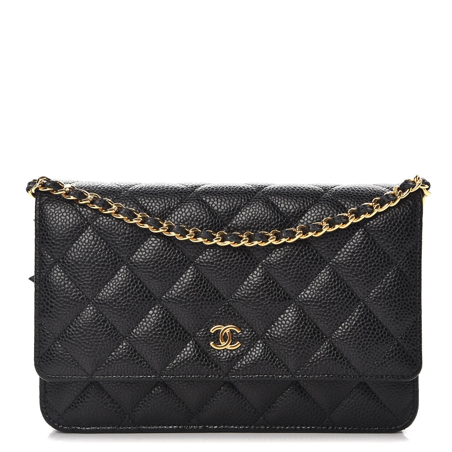 Chanel Caviar Quilted Wallet On Chain WOC Black 1 of 9