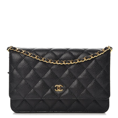 Chanel Caviar Quilted Wallet On Chain WOC Black 1 of 9