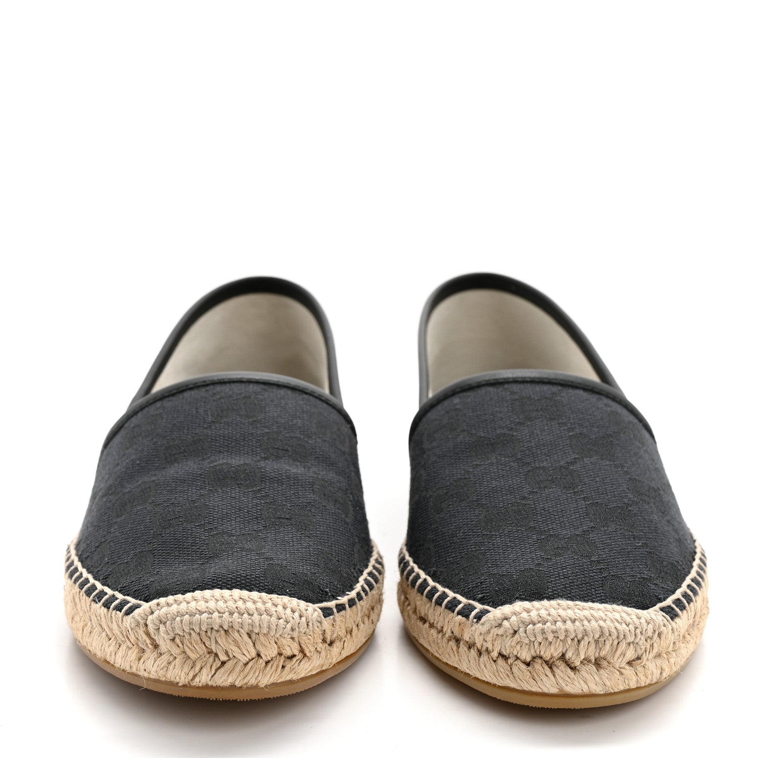 Gucci Monogram Espadrilles 37.5 Black 2 of 11