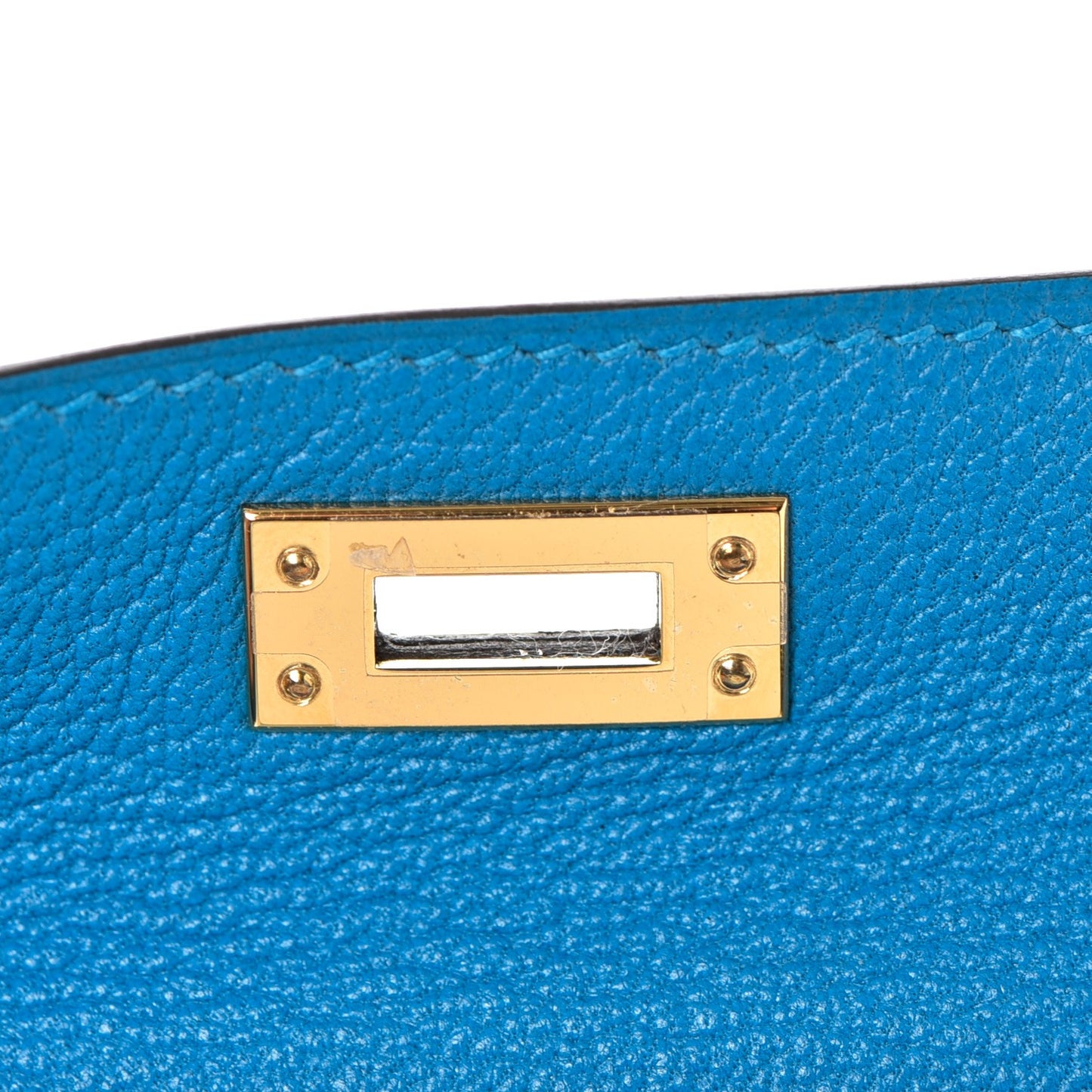 Chevre Mysore Mini Kelly Sellier 20 Bleu Zanzibar