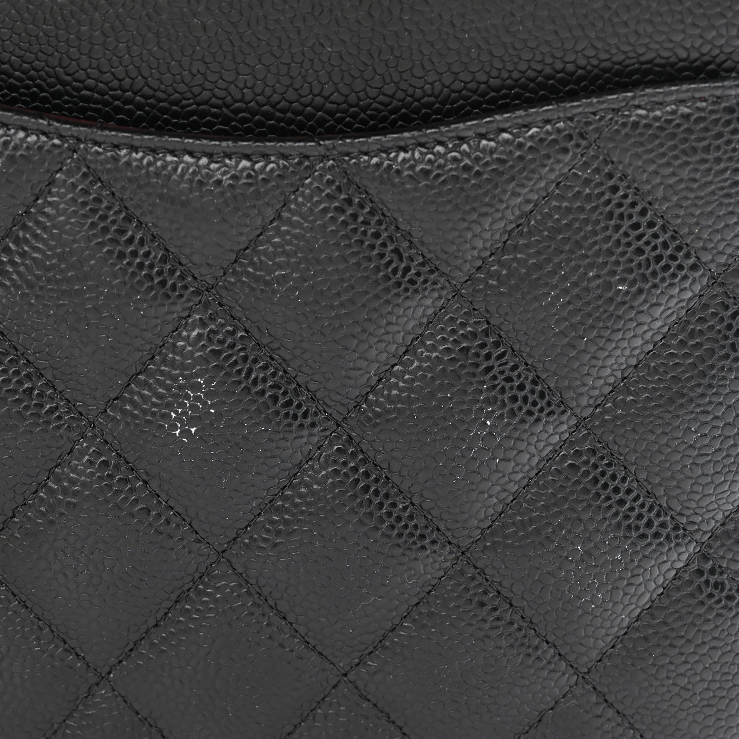 Chanel Caviar Quilted Jumbo Double Flap Black 13 of 15