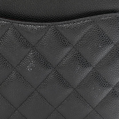 Chanel Caviar Quilted Jumbo Double Flap Black 13 of 15