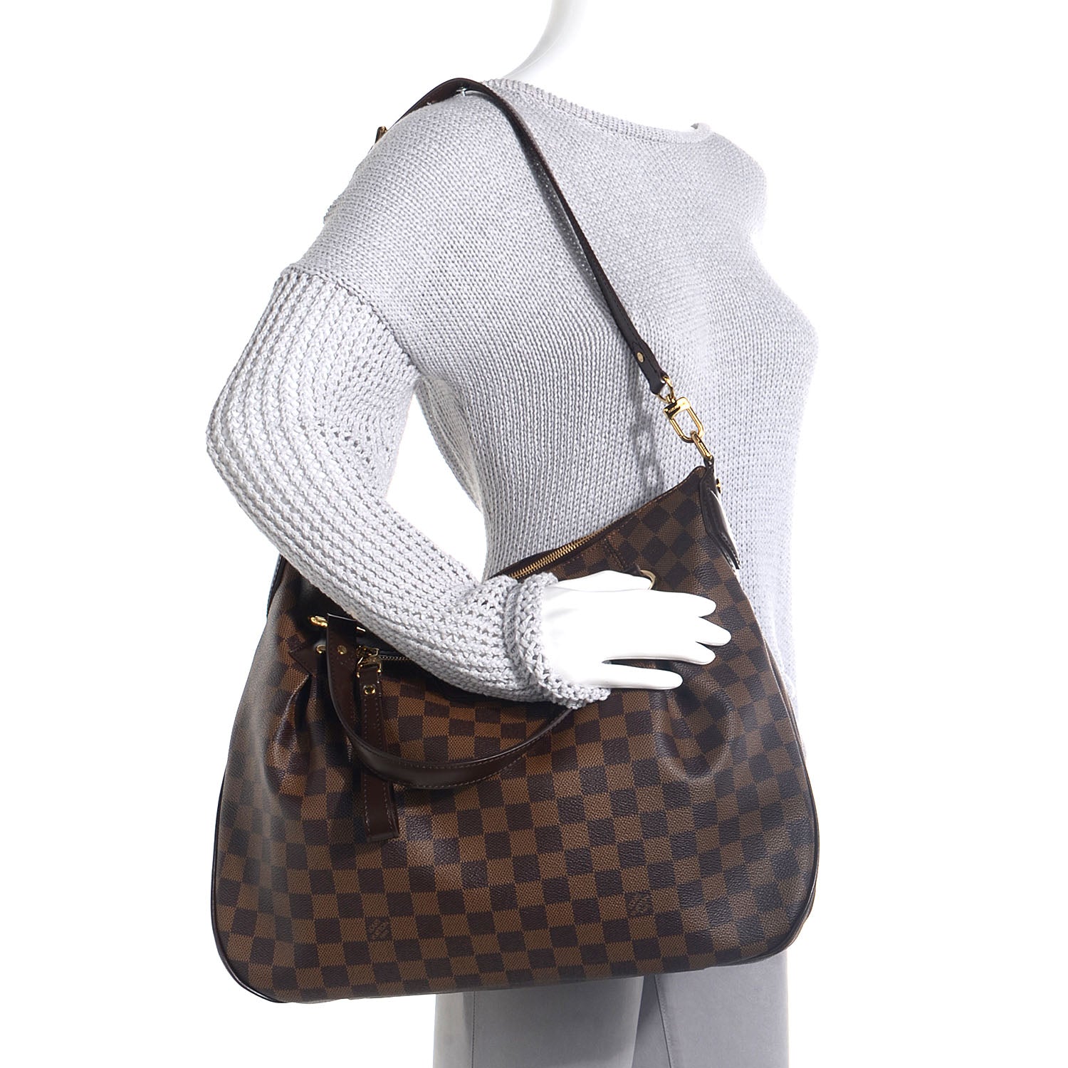 Louis Vuitton Damier Ebene Evora MM 2 of 7