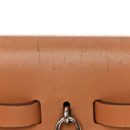 Hermes Toile Vache Hunter Herbag Zip 31 PM Rose Lipstick Natural 18 of 21