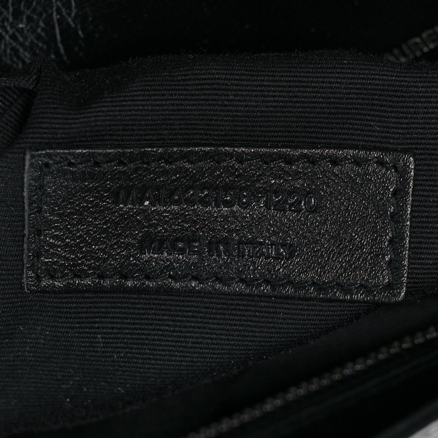 Saint Laurent Crinkled Calfskin Matelasse Monogram Medium Niki Chain Satchel Black 7 of 10