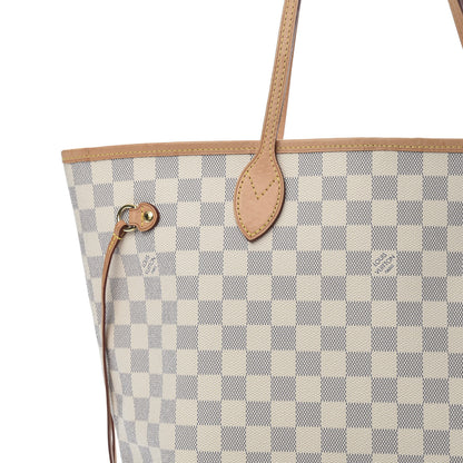Louis Vuitton Damier Azur Neo Neverfull MM Rose Ballerine 9 of 12