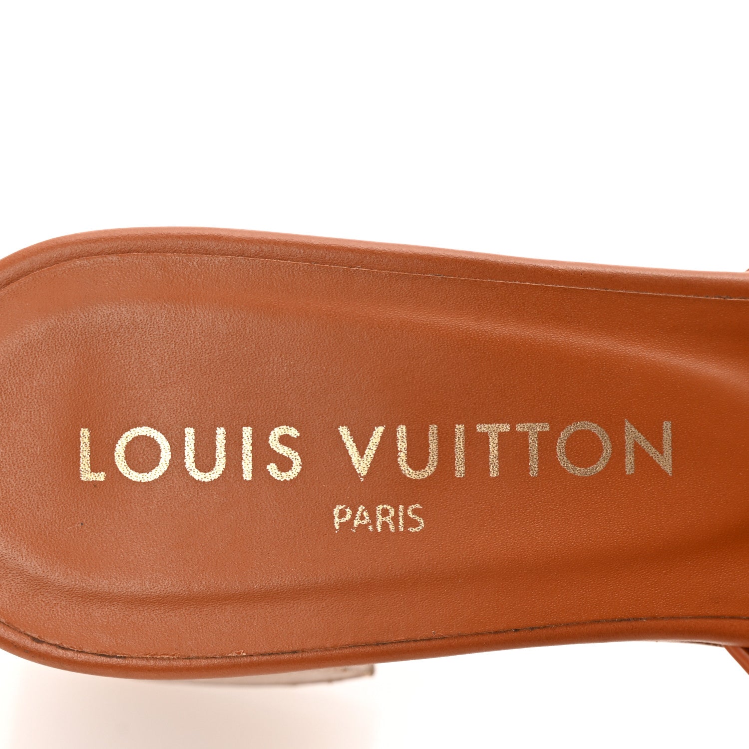 Louis Vuitton Calfskin LV Isola Mules 37 Cognac 8 of 9