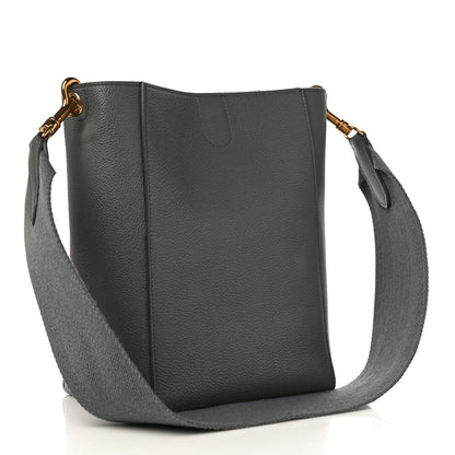Celine Soft Grained Calfskin Small Sangle Bucket Bag Grey 3 of 10