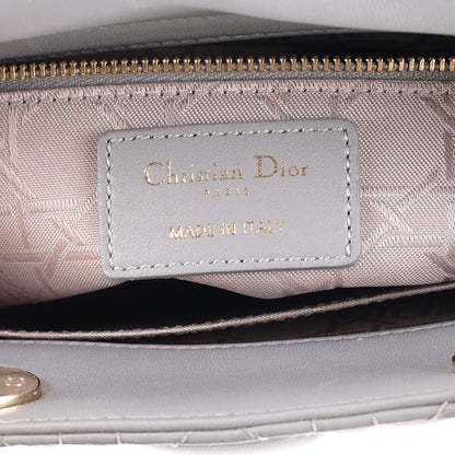 Christian Dior Lambskin Cannage Small My ABCDior Lady Dior Grey 6 of 10