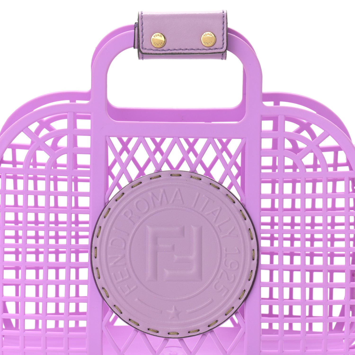 Fendi Recycled Plastic Vitello Liberty Matte Small Fendi Basket Violetta 11 of 11