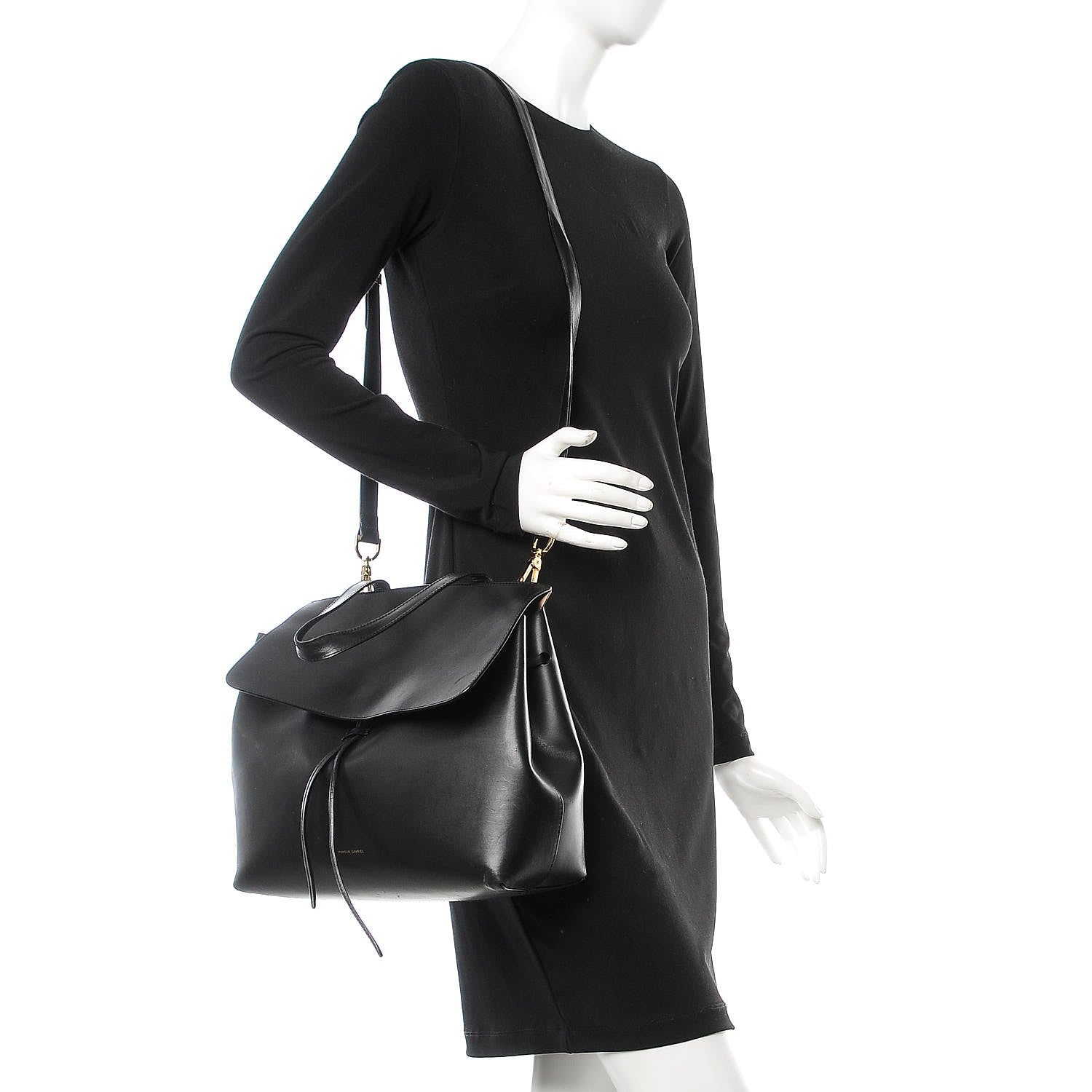 Mansur Gavriel Calfskin Lady Bag Black Ballerina 2 of 15