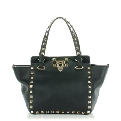 Valentino Garavani Vitello Mini Rockstud Tote Black 1 of 7