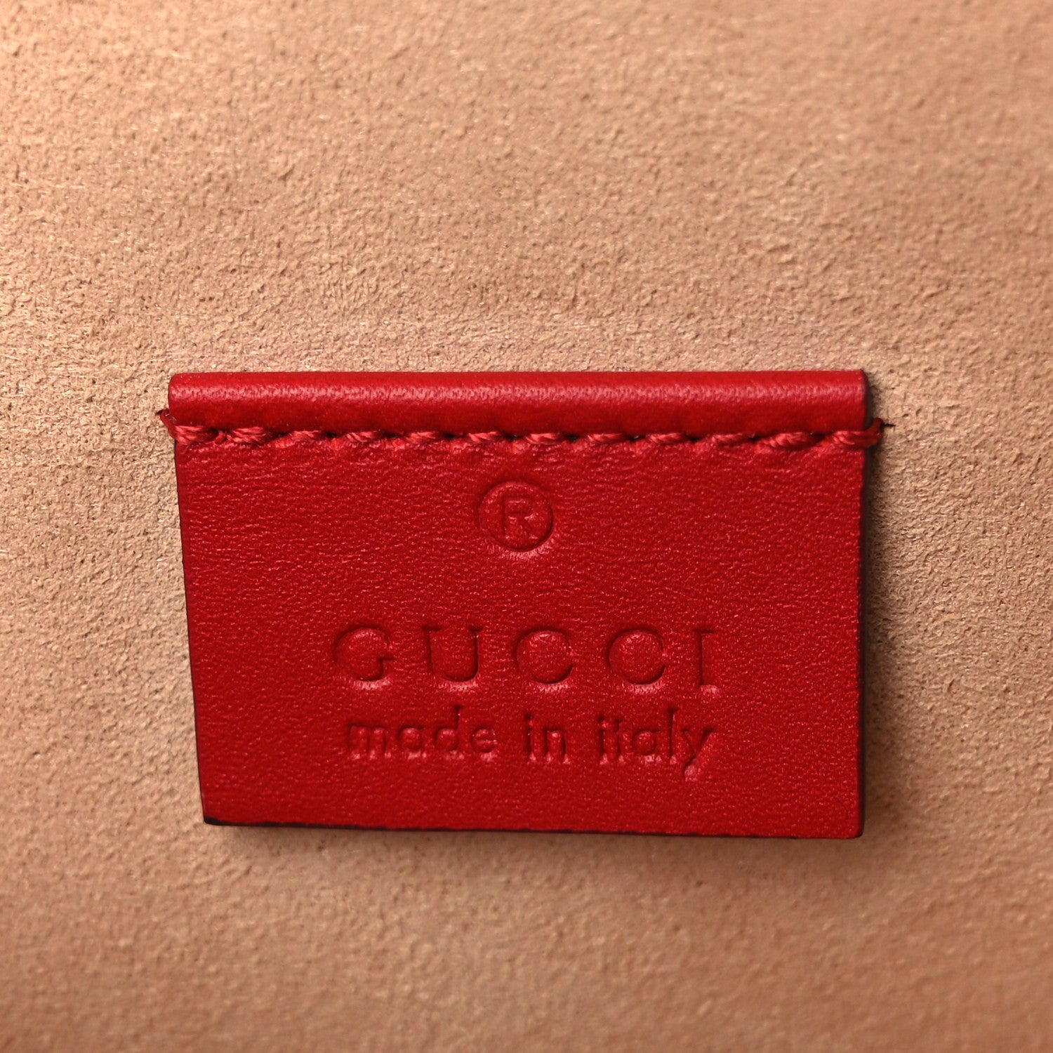 Gucci Calfskin GucciGhost Print Pouch Hibiscus Red 6 of 11
