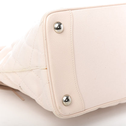 Chanel Canvas Quilted Medallion Tote Light Pink 6 of 12