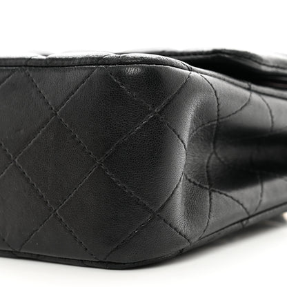 Chanel Lambskin Quilted Medium Double Flap Black 10 of 13