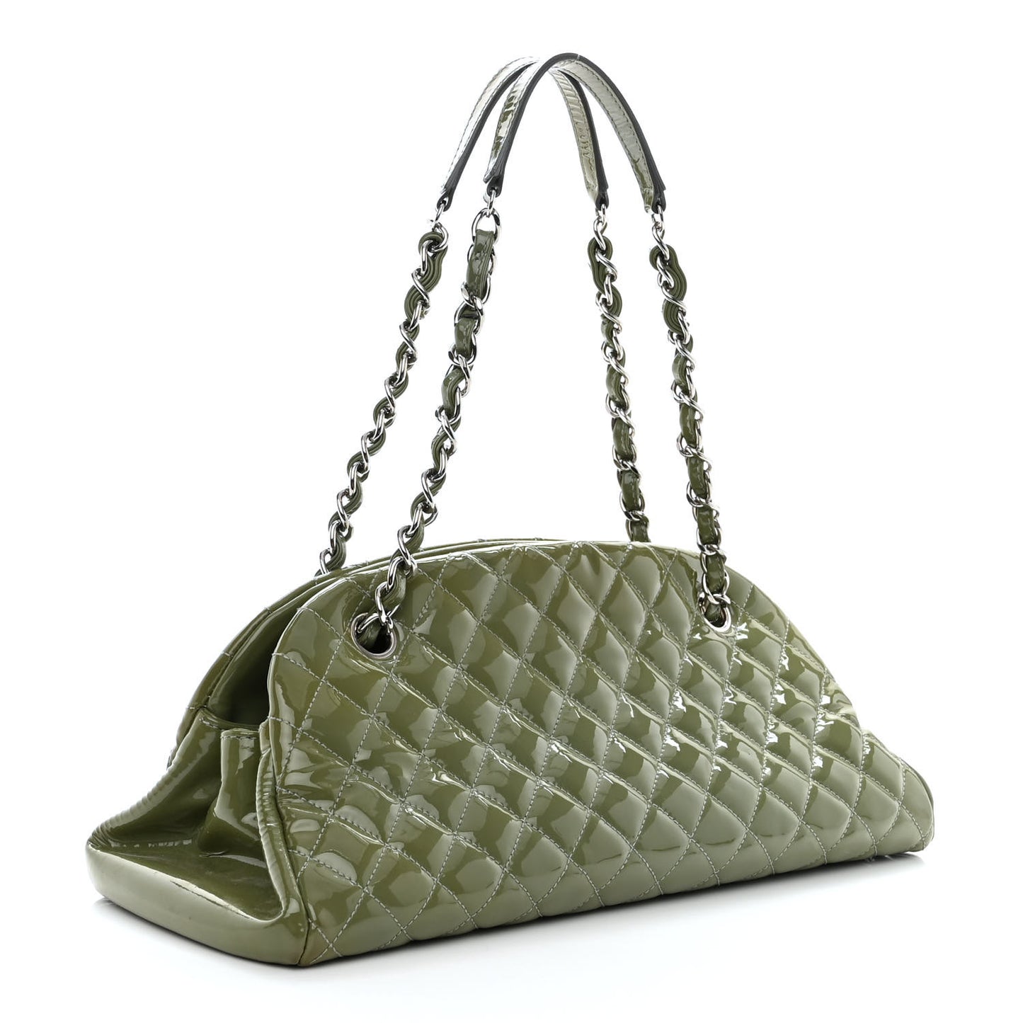 Patent Quilted Medium Just Mademoiselle Green