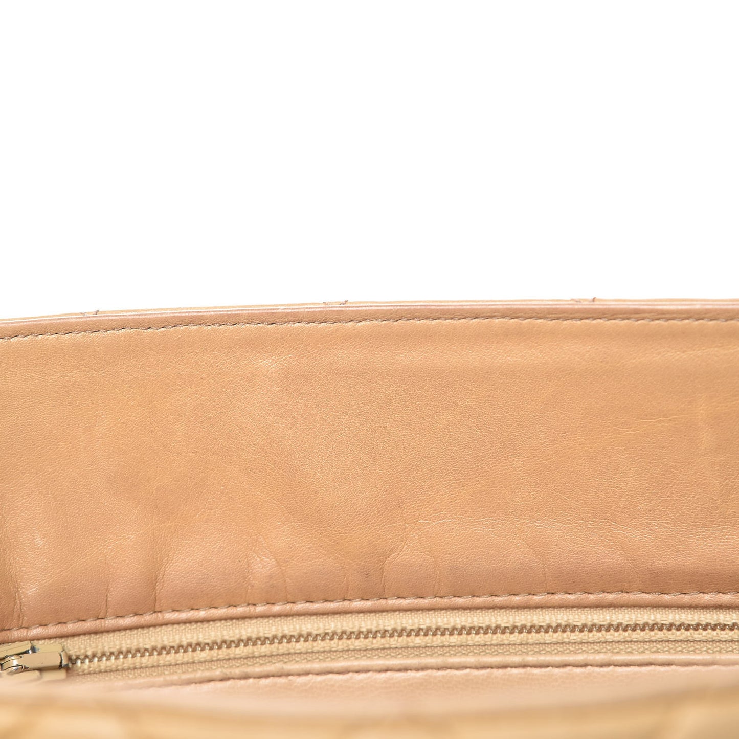Lambskin Quilted Tote Beige
