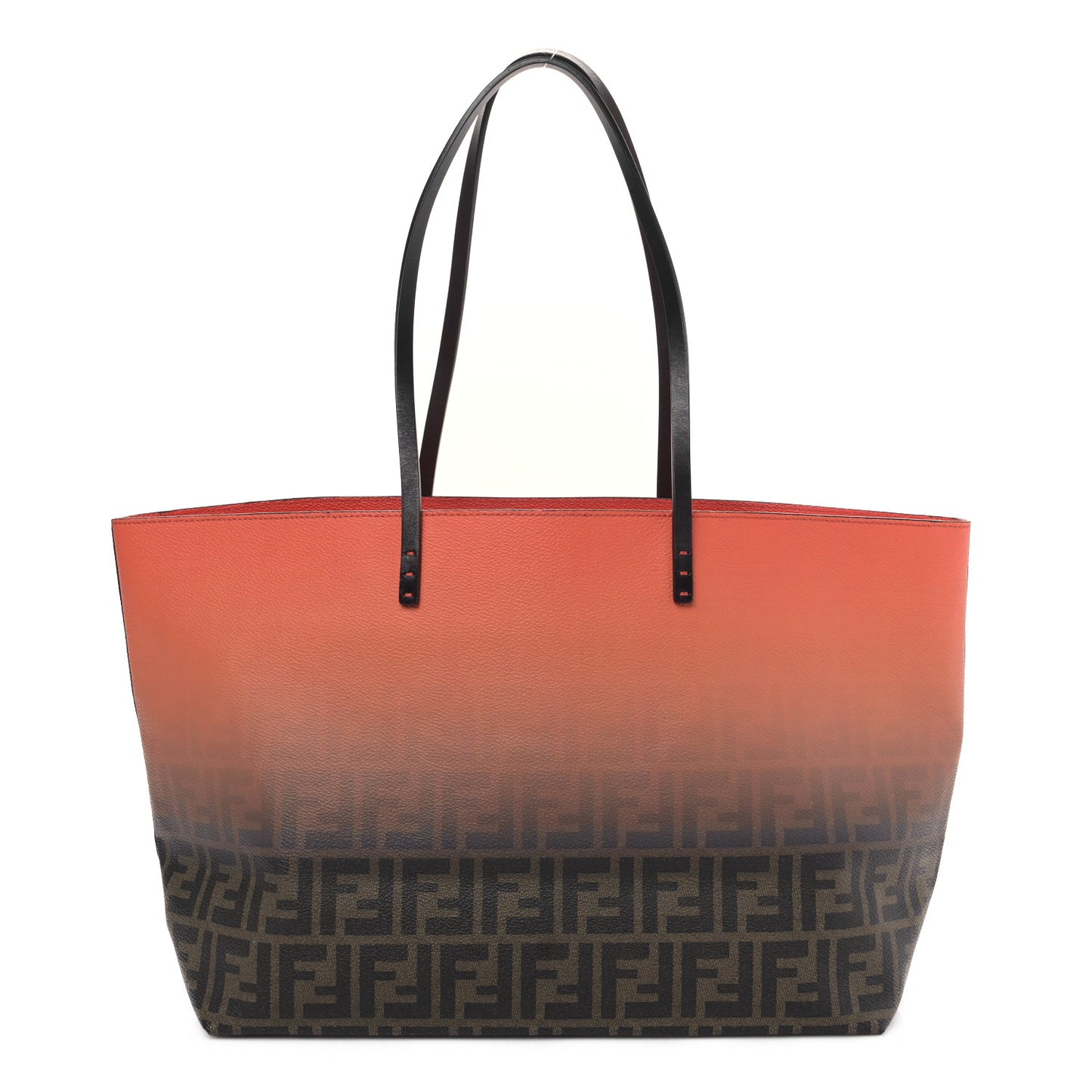 Zucca Spalmati Ombre Medium Roll Tote Tobacco Papavero