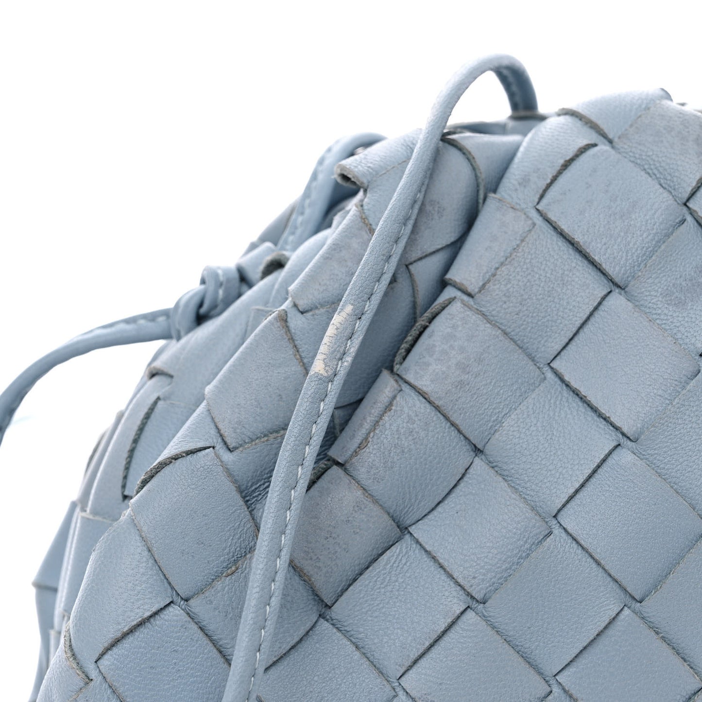 Nappa Intrecciato The Mini Pouch Ice