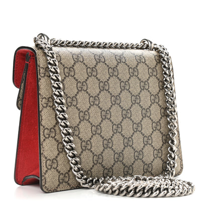 Gucci GG Supreme Monogram Mini Dionysus Shoulder Bag Hibiscus Red 3 of 16
