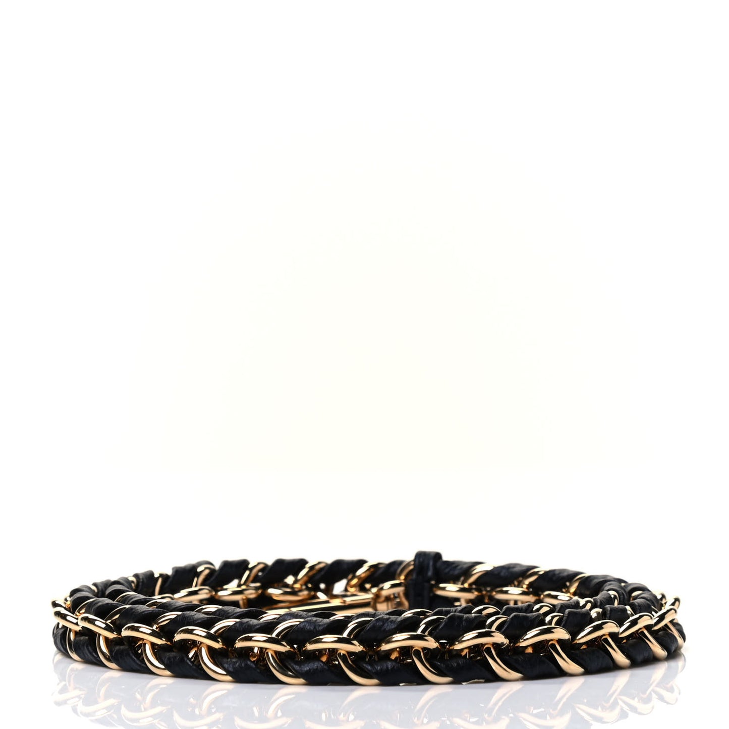 Calfskin Multi Pochette Chain Shoulder Strap Black Gold