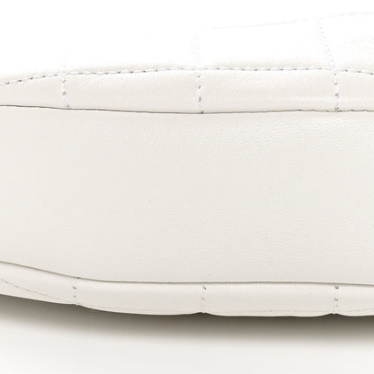 Chanel Lambskin Quilted All About Chains Hobo White 9 of 10