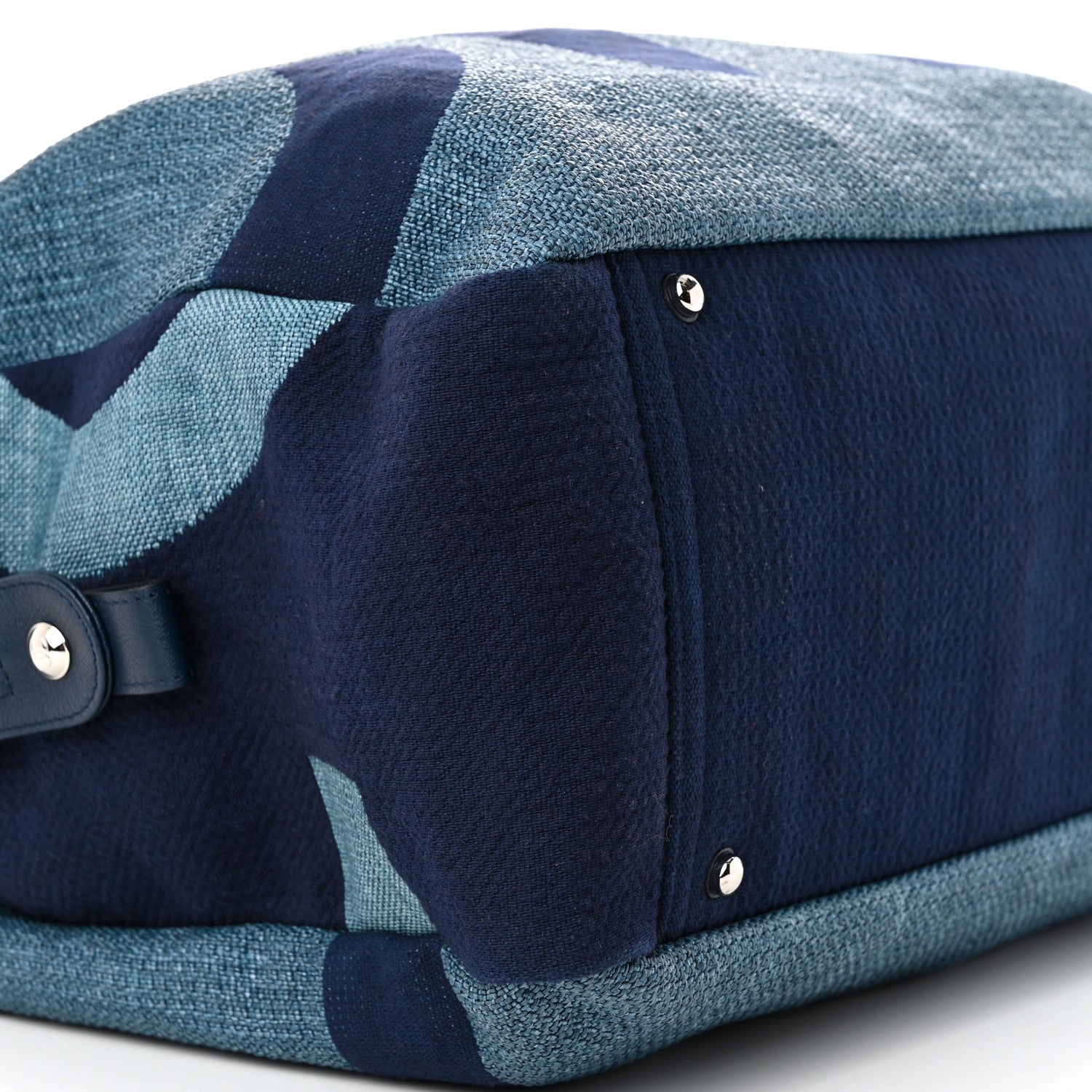 Chanel Canvas Maxi Bowling Bag Blue 9 of 11