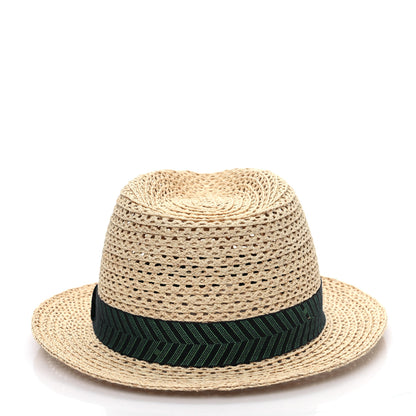 Hermes Braided Raffia Chevrons H Enzo Hat 59 Naturel 5 of 9