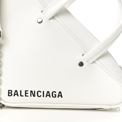 Balenciaga Calfskin XS Triangle Chain Duffle White 8 of 8