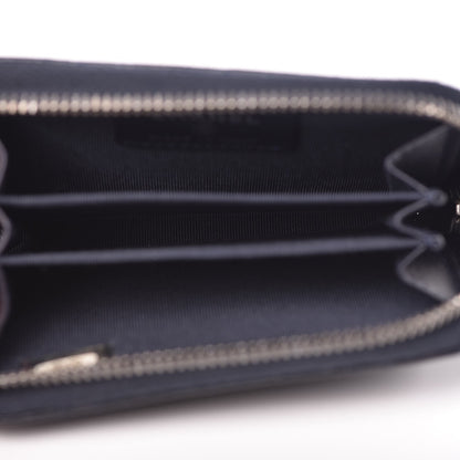 Chanel Caviar Quilted Zip Coin Purse Navy 5 of 8