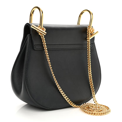 Chloe Suede Calfskin Mini Drew Shoulder Bag Black 3 of 8