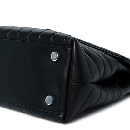 Saint Laurent Calfskin Y Quilted Monogram Medium Loulou Satchel Black 11 of 11