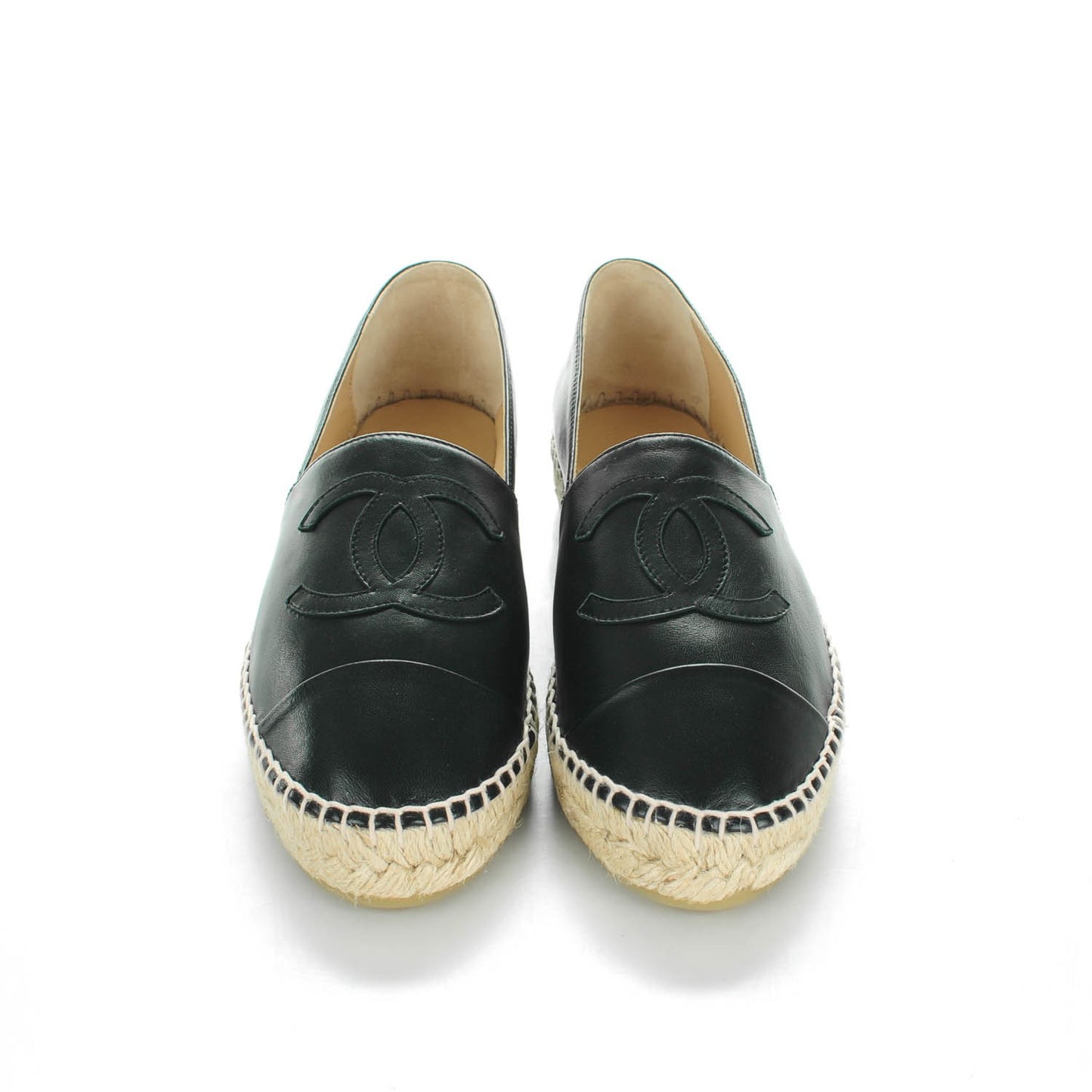 Lambskin CC Espadrilles 39 Black