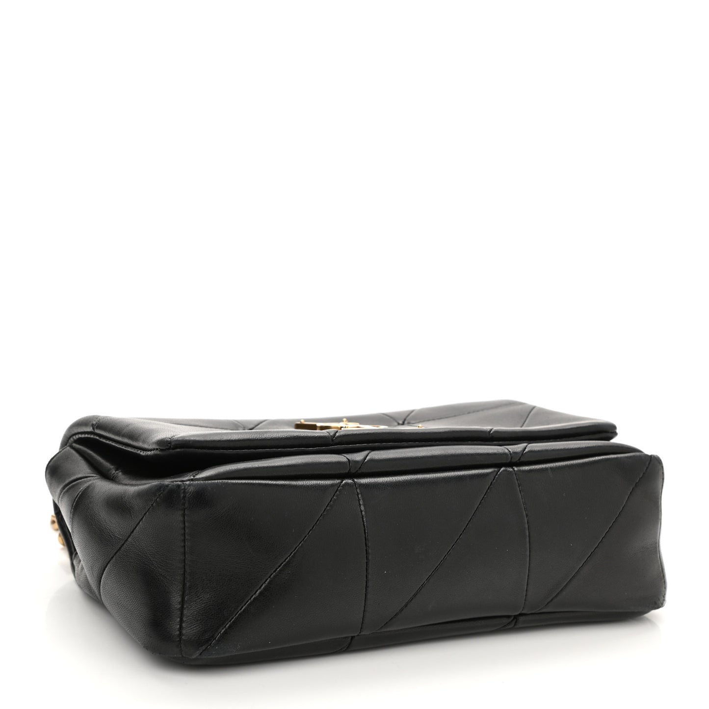 Lambskin Patchwork Monogram Small Jamie Black