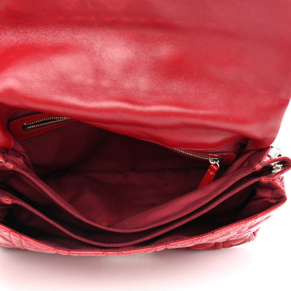 Christian Dior Patent Cannage New Lock Flap Red 5 of 14