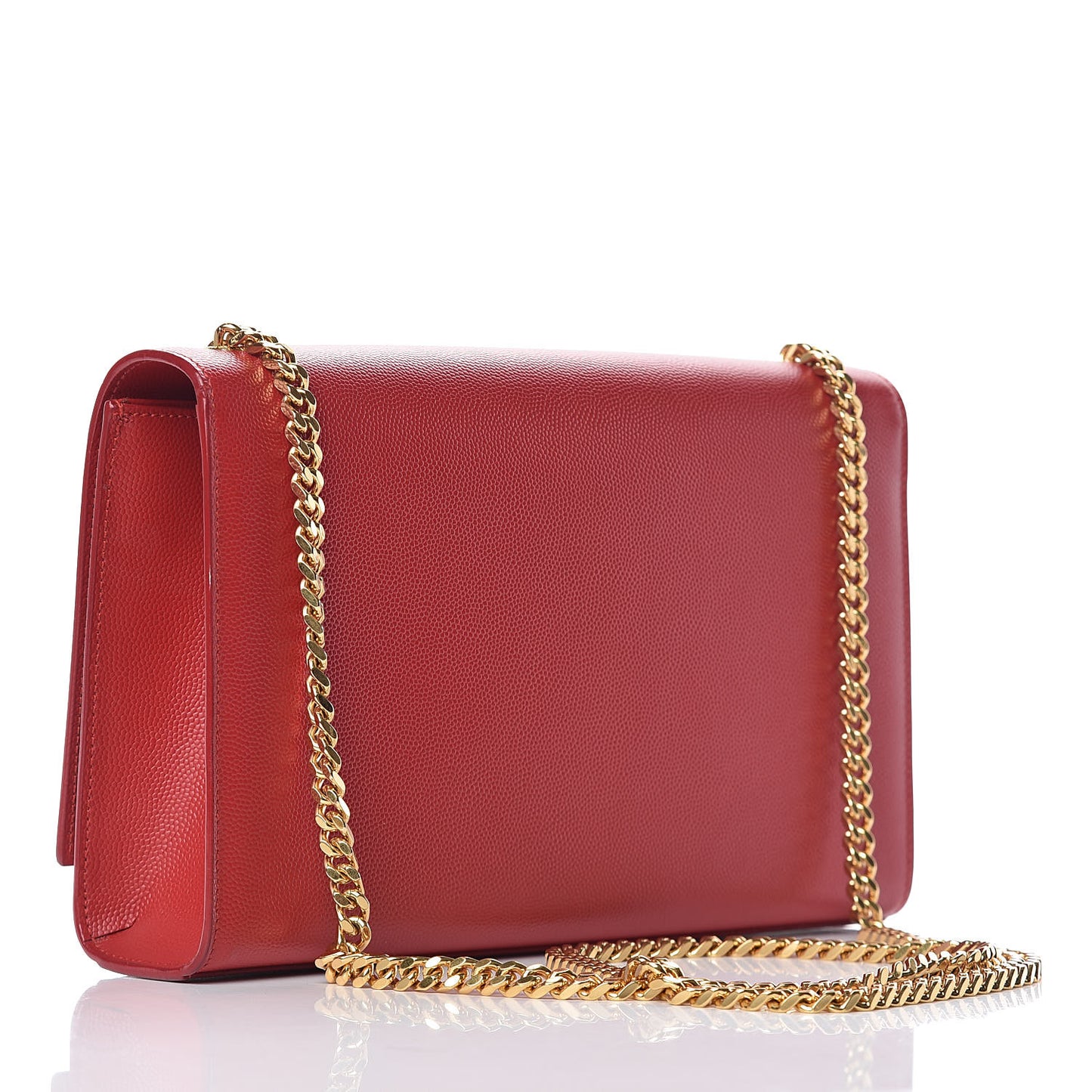 Grain De Poudre Medium Monogram Kate Satchel Red