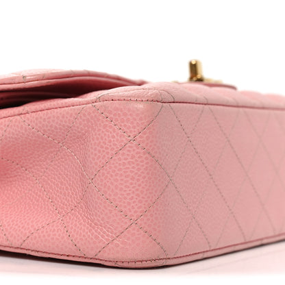Chanel Caviar Quilted Medium Double Flap Pink 8 of 9