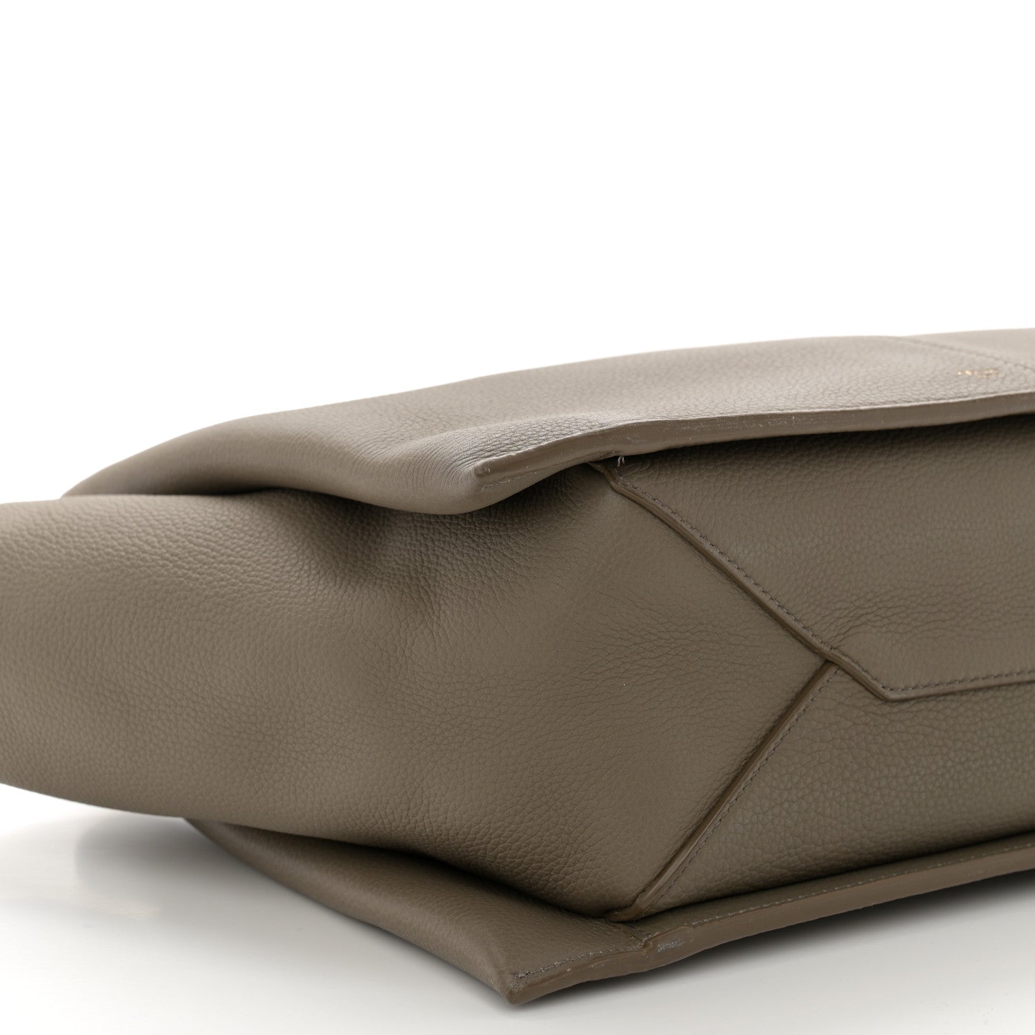 Celine Baby Grained Calfskin Medium Tri-Fold Bag Taupe 9 of 11