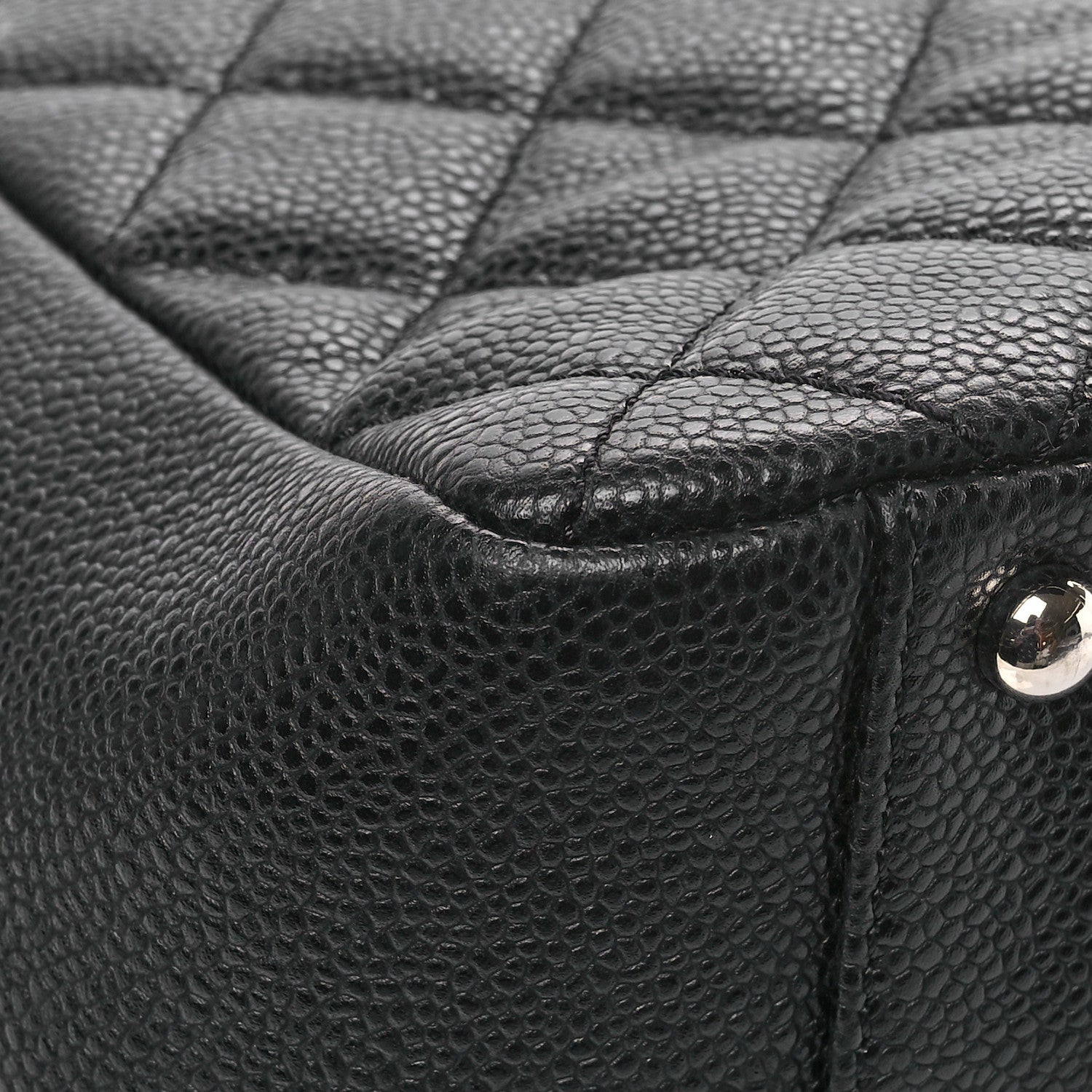 Chanel Caviar Quilted XL Grand Shopping Tote GST Black 9 of 12