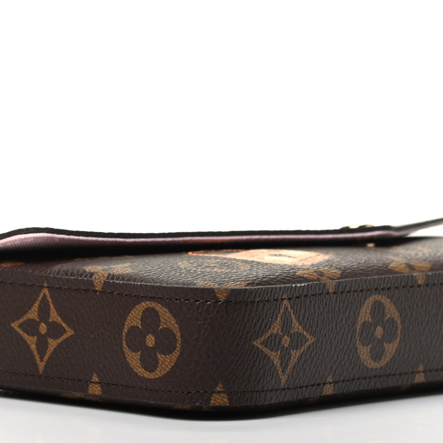 Monogram My LV World Tour Pochette Felicie Chain Wallet Rose Ballerine