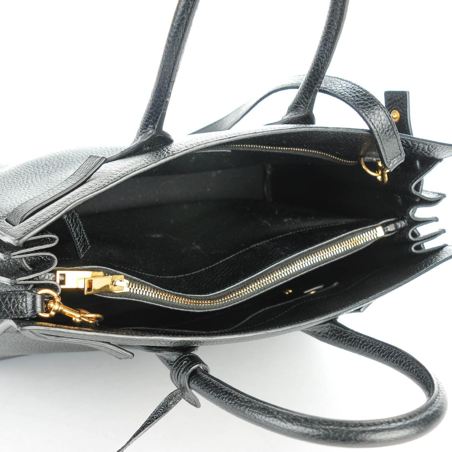 Saint Laurent Grained Calfskin Small Sac De Jour Black 5 of 7