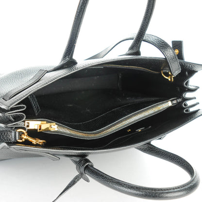Saint Laurent Grained Calfskin Small Sac De Jour Black 5 of 7
